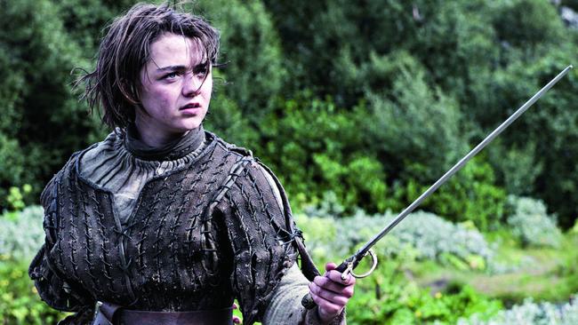 TWAM-20180728 EMBARGO FOR TWAM 28 JULY 2018Maisie Williams as Arya Stark in Game of Thrones. Picture: Supplied