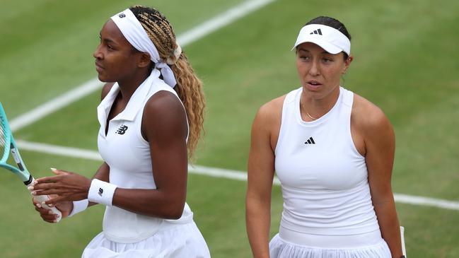 Coco Gauff and Jessica Pegula of United States. Photo by Francois Nel/Getty Images)