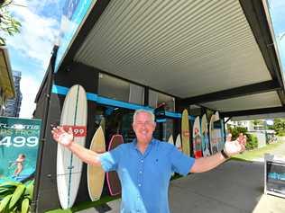 FULL CIRCLE: John Anderson of Property Today is selling this Mooloolaba property where he used to work years ago. Picture: John McCutcheon