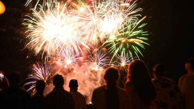 Fireworks were planned to go off at 9pm and midnight at Darwin Waterfront this NYE. Picture: (A)manda Parkinson