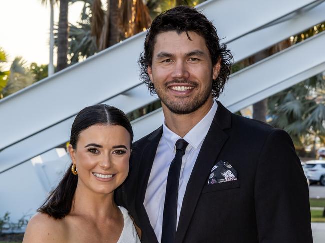 Jordan and Brianna McLean. Cowboys 2024 Awards Presentation Night. Photo: Michael Chambers.