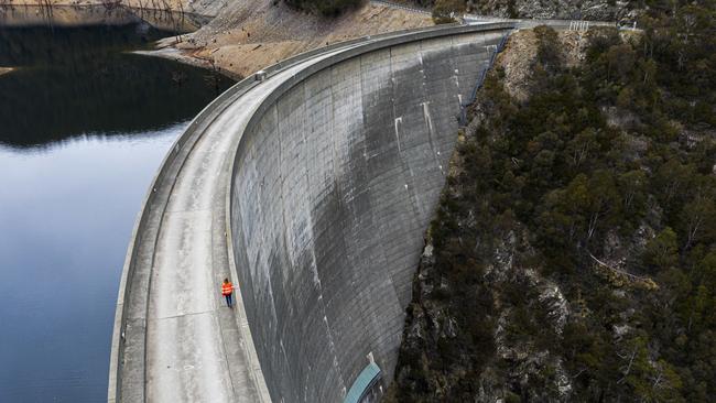 The Tumut Pond reservoir in the Snowy Mountains. Picture: Rohan Thomson