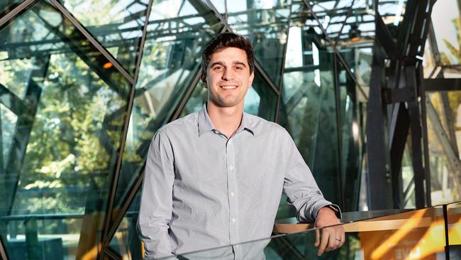 Afterpay founder and CEO Nick Molnar at Federation Square in Melbourne. Picture : David Geraghty / The Australian.