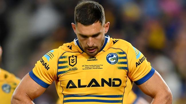 NRL Grand Final Penrith Panthers vs Parramatta Eels at Accor Stadium, Ryan Matterson, Dejection. Picture: NRL Photos/Gregg Porteous