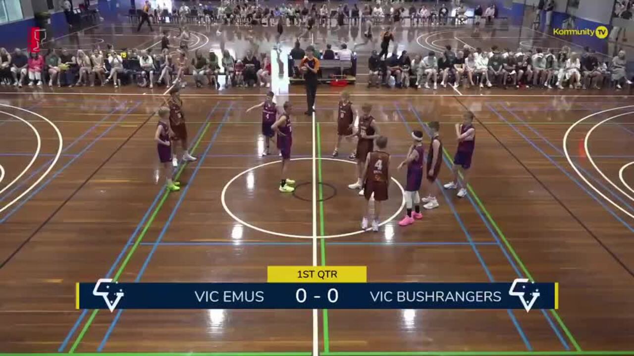 Replay:  Vic Emus v Vic Bushrangers (U14 Boys 6th Place Play-Off) - 2025 Australian Country Junior Basketball Cup Day 5