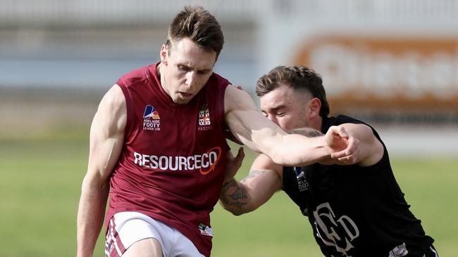 Old Reds playing-coach Craig Pitt in action. Picture: Ann Marie O'Connor