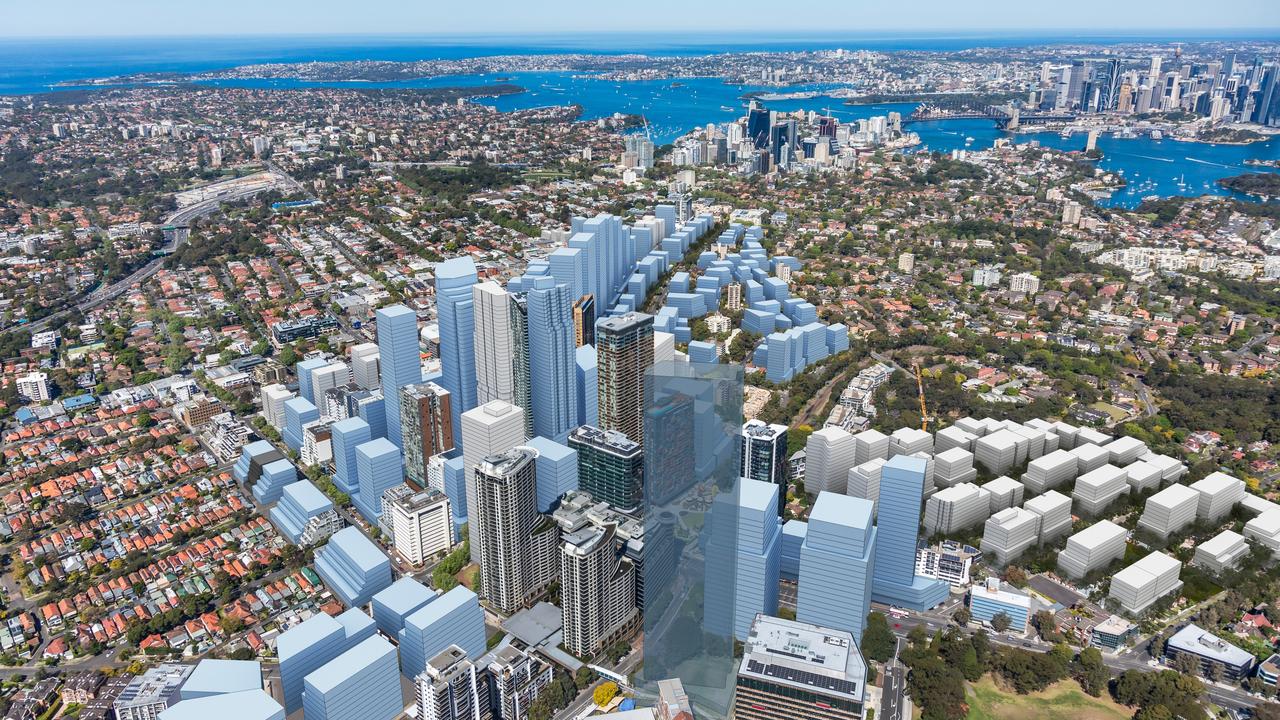 What Crows Nest, northern Sydney, could look like under the transport oriented development rezonings. Picture: Supplied