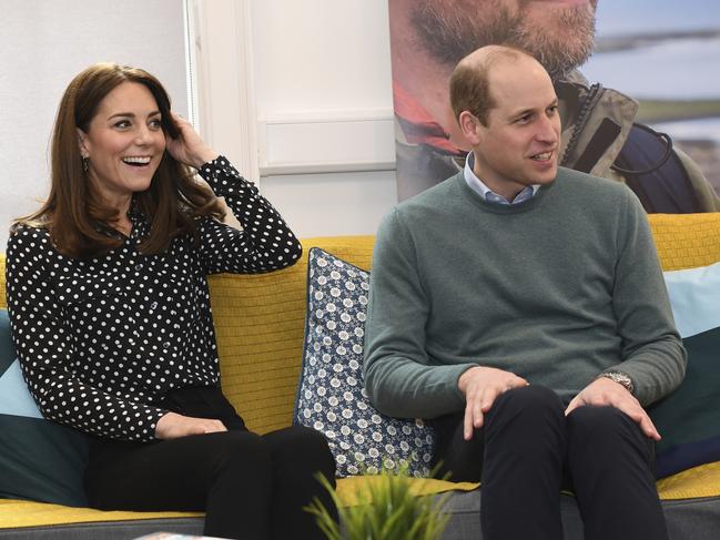 Prince William and Kate Middleton visited a mental health charity. Picture: AP