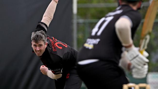 Tom O'Donnell in action for Essendon. Picture: Andy Brownbill