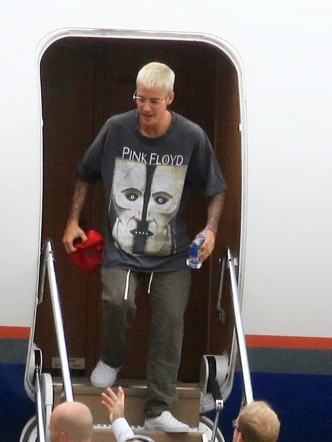 The pop star has had a rocky Australian visit so far. Picture: Adam Taylor