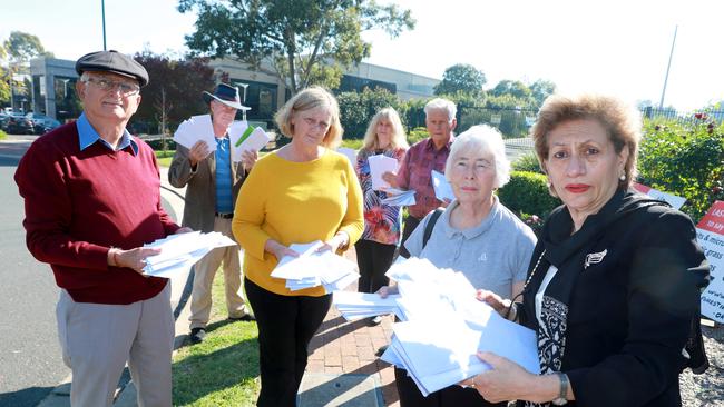 Objectors were out in force at the Hills Shire Council meeting on Tuesday night.