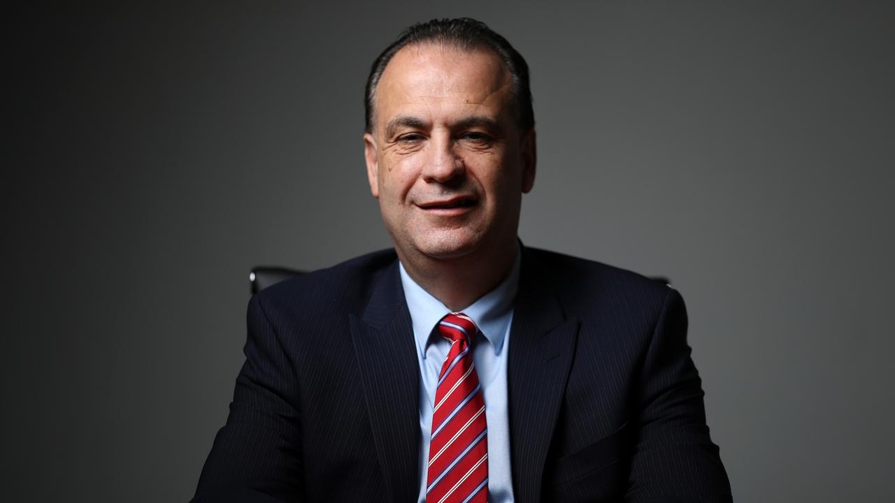 Racing NSW CEO Peter V'landys pictured in their Sydney office boardroom. Picture: Jonathan Ng