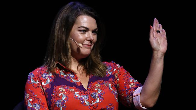 Greens Senator Sarah Hanson-Young praised Berejiklian’s historic win and called it “no small feat”. Picture: Ryan Pierse/Getty