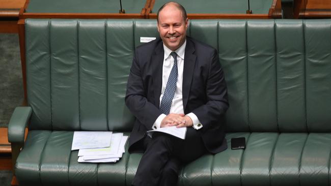 Treasurer Josh Frydenberg at Parliament House in Canberra on Wednesday. Picture: Getty Images