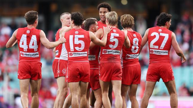 Tom Papley’s goal was decisive. (Photo by Matt King/AFL Photos/via Getty Images )