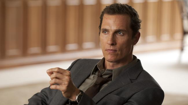 Damaged ... Matthew McConaughey as Rust Cohle in the acclaimed True Detective. Picture: Supplied