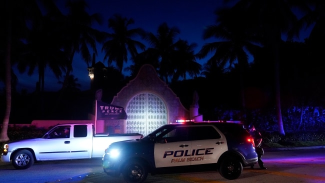 Heavy Security Presence Seen Outside Donald Trump’s Florida Mansion Mar ...