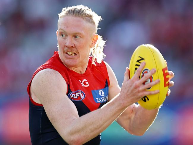 Rival clubs will ask Melbourne about a deal for Clayton Oliver. Picture: Michael Klein