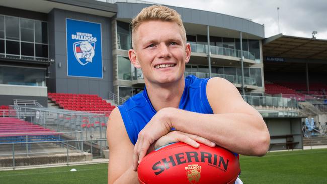 Western Bulldogs recruit Adam Treloar at Whitten Oval. Picture: NCA NewsWire