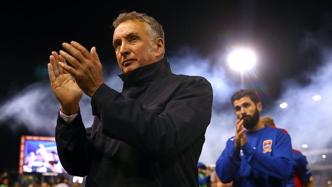 Jets coach Ernie Merrick wants a more open game against the Victory. Picture: AAP