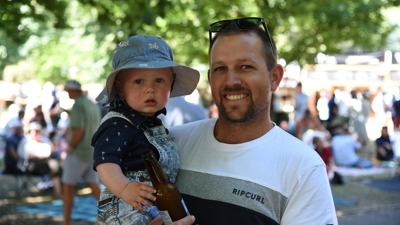 Theo and Phil Moody at Day 3 of Launceston Festivale 2023. Picture: Alex Treacy