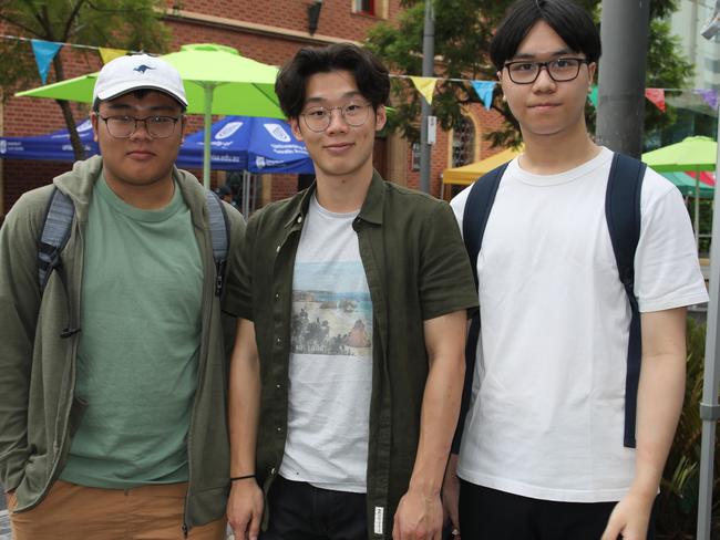 Students soak in O-Week at UniSA City West campus. Picture: Dean Martin