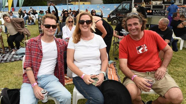 Hello Sunshine Music &amp; Food Festival. Dylan Evans, Sterrin Francis and Drew Francis Picture: David Smith