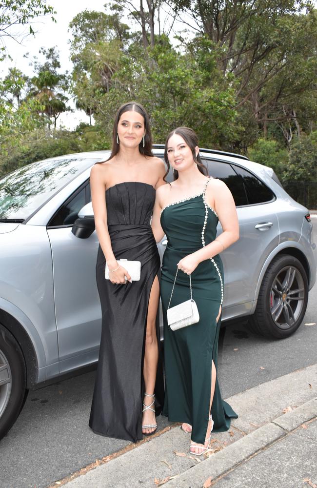 Renae Fleming and Charlotte Garland at the Meridan State College formal 2024.