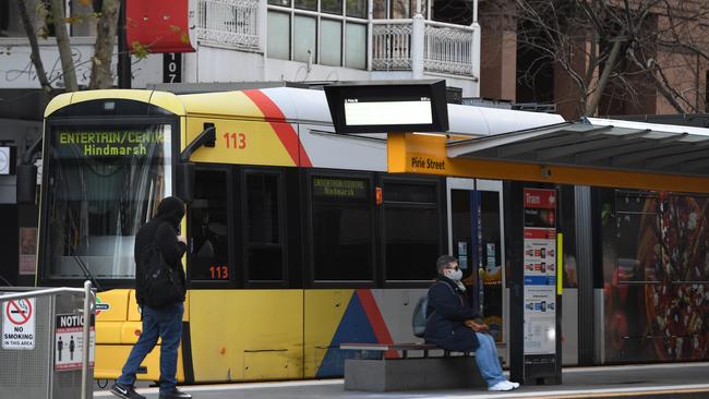 Rex Jory felt a little unsafe on a recent tram trip. Picture: Tricia Watkinson