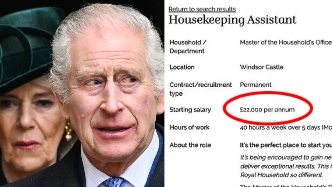 Royal family’s housekeeper job ad blunder