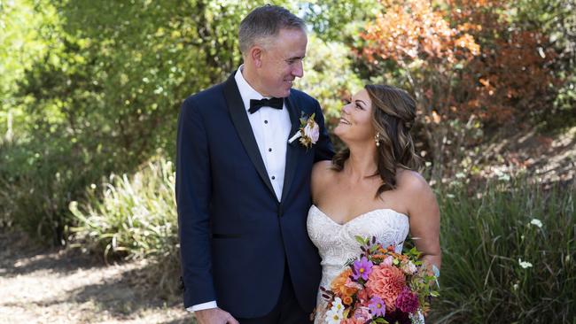 SA Greens Senator Sarah Hanson-Young has married Ben Oquist. Picture: Bentinmarcs Photography