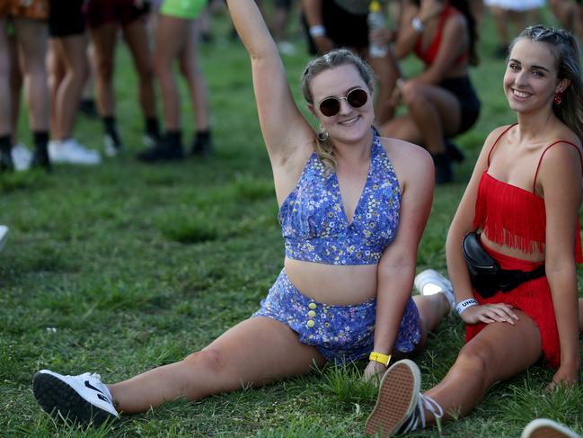 The Grass Is Greener music festival at the Cairns Showgrounds. Bonnie Stone and Chloe Krauz. PICTURE: STEWART MCLEAN