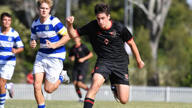 GPS First XI football between Terrace and Nudgee College. Saturday May 6, 2023. Picture, John Gass