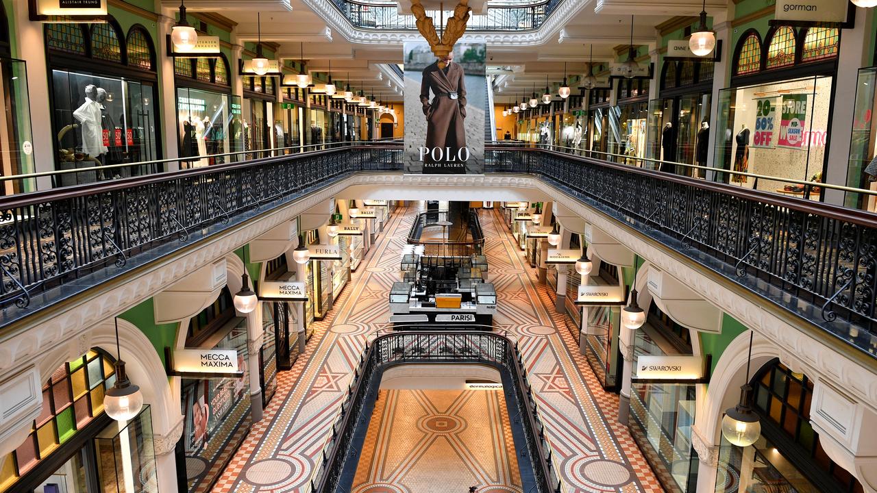 The QVB is glorious, but much of the interior features – from tiles to shopfronts – date from the 1980s not the 1890s. Picture: AAP Image/Dan Himbrechts