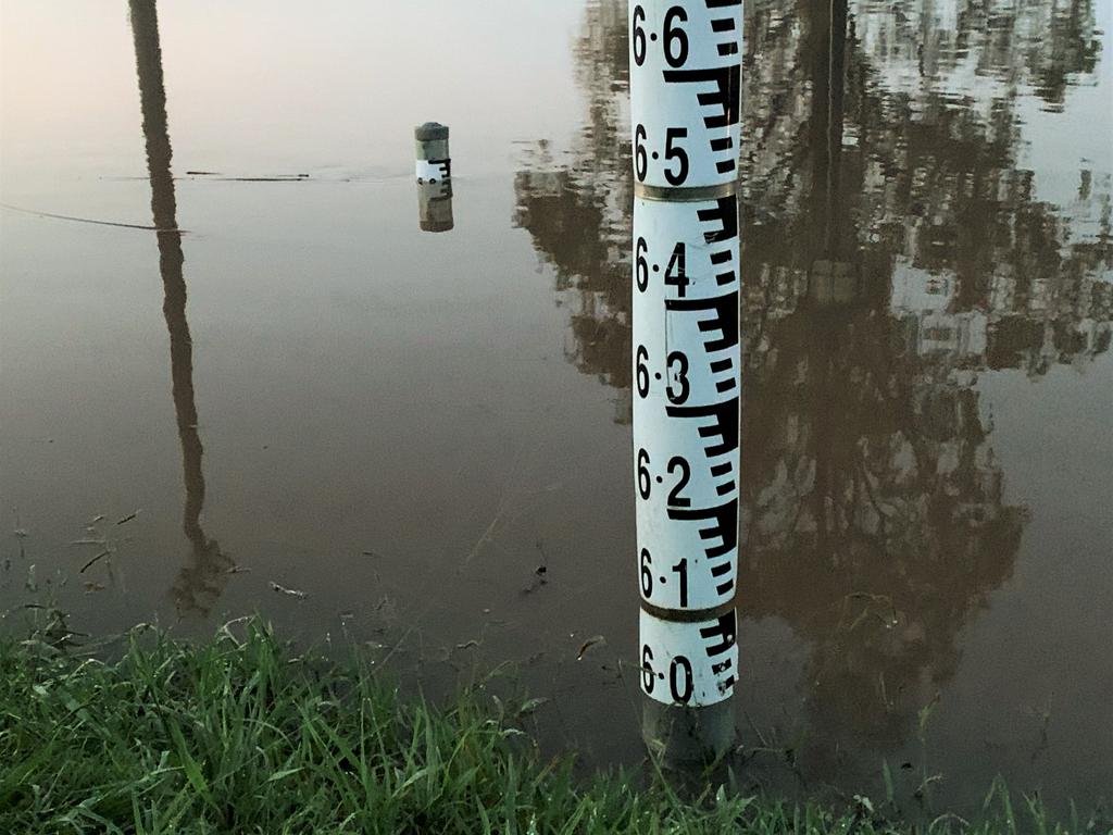 The Clarence River passed the major flood level of 5.4m and was approaching the 6m mark at Prince St, Grafton at 6.30am on Wednesday, 24th March, 2021.