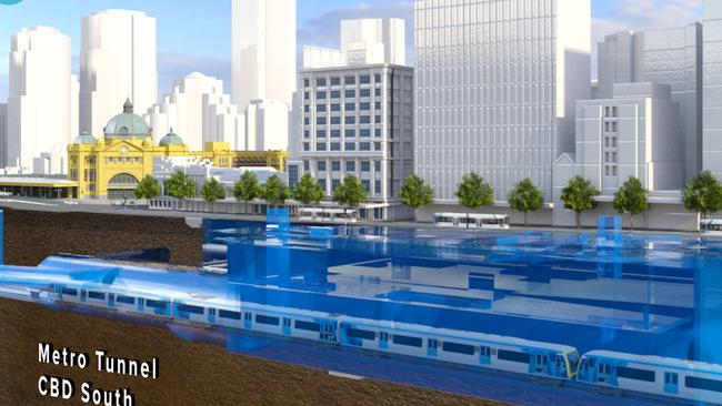 Melbourne Metro rail artist impression.