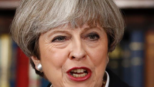 Britain's Prime Minister Theresa May said the unsayable — that British values were superior to those offered by hate preachers. (Pic: Odd Anderson/AFP)