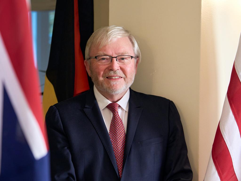 Kevin Rudd could be replaced by Tony Abbott or Joe Hockey as Ambassador of Australia to the United States, if Donald Trump is made President again. Picture: Noah Willman