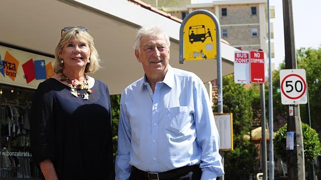 Mosman councillor Libby Moline and Mayor Peter Abelson say Mosman is full of a confusing clutter of redundant road signs. Pic...