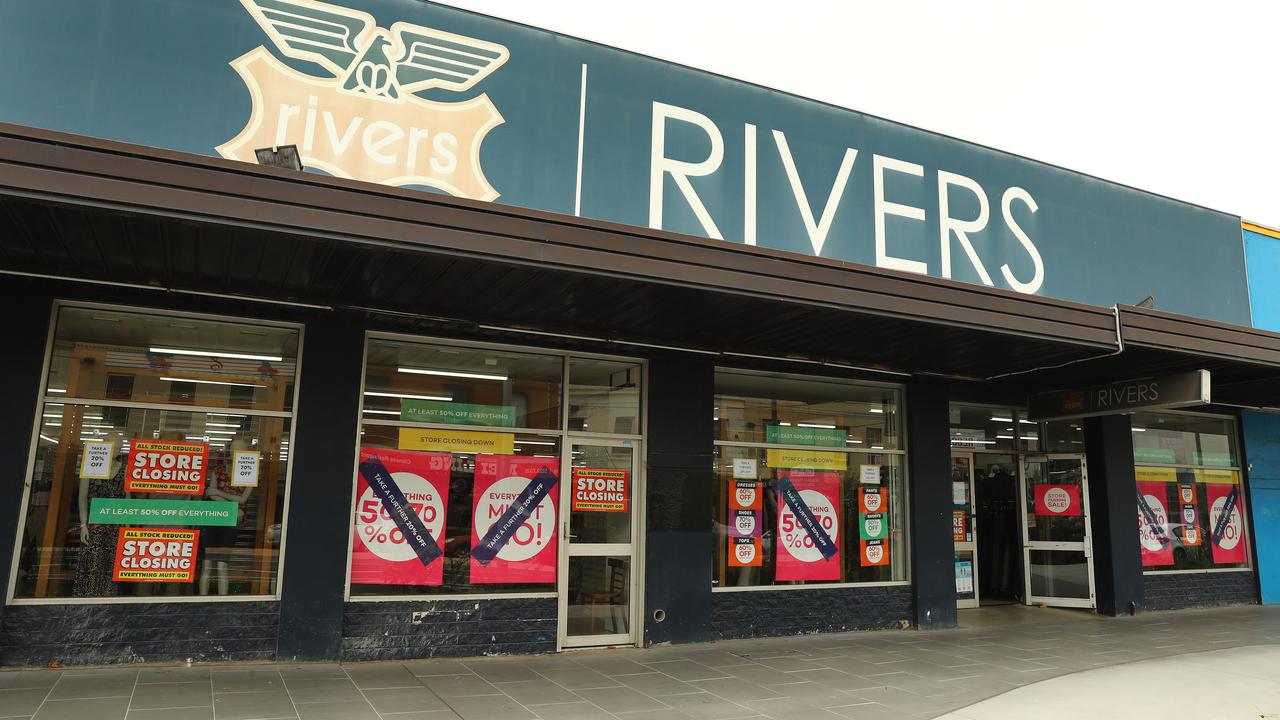 Aussie retail "icon" Rivers is closing down, for good. Picture: Alison Wynd