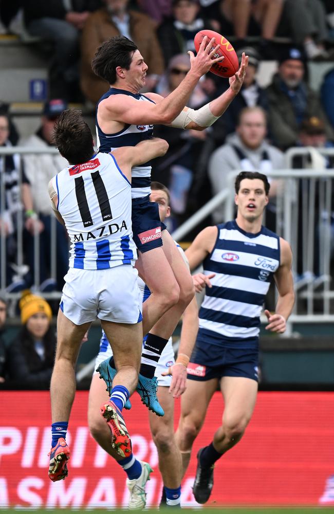 Ollie Henry booted two goals in an impressive display. Picture: Steve Bell/Getty Images