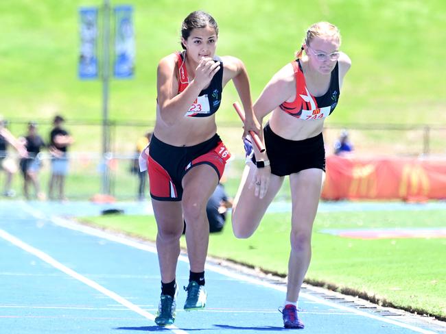 Queensland Little Athletics State Relay Championships. Saturday December 2, 2023. Picture, John Gass