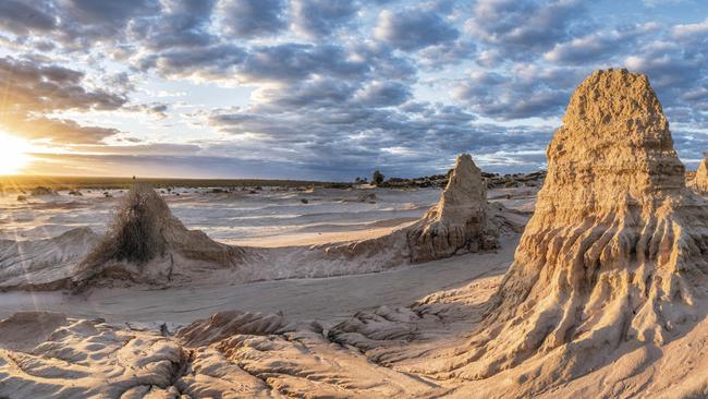 The spectacular Walls of China in the World Heritage-listed Mungo National Park, NSW. Picture: Destination NSW