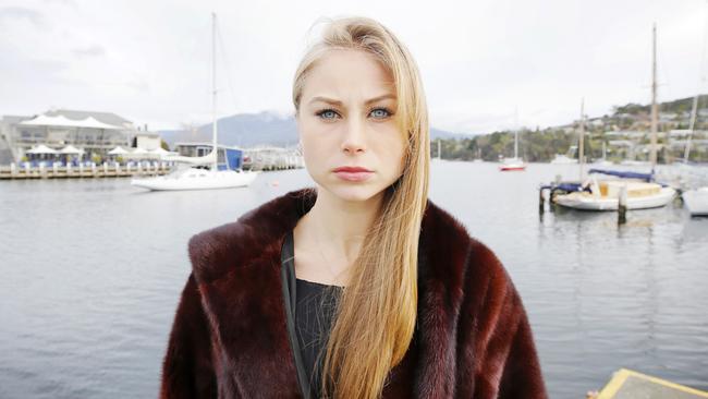 Tasmanian Grace Tame has won the right to release her name and speak about sexual abuse. Picture: PATRICK GEE