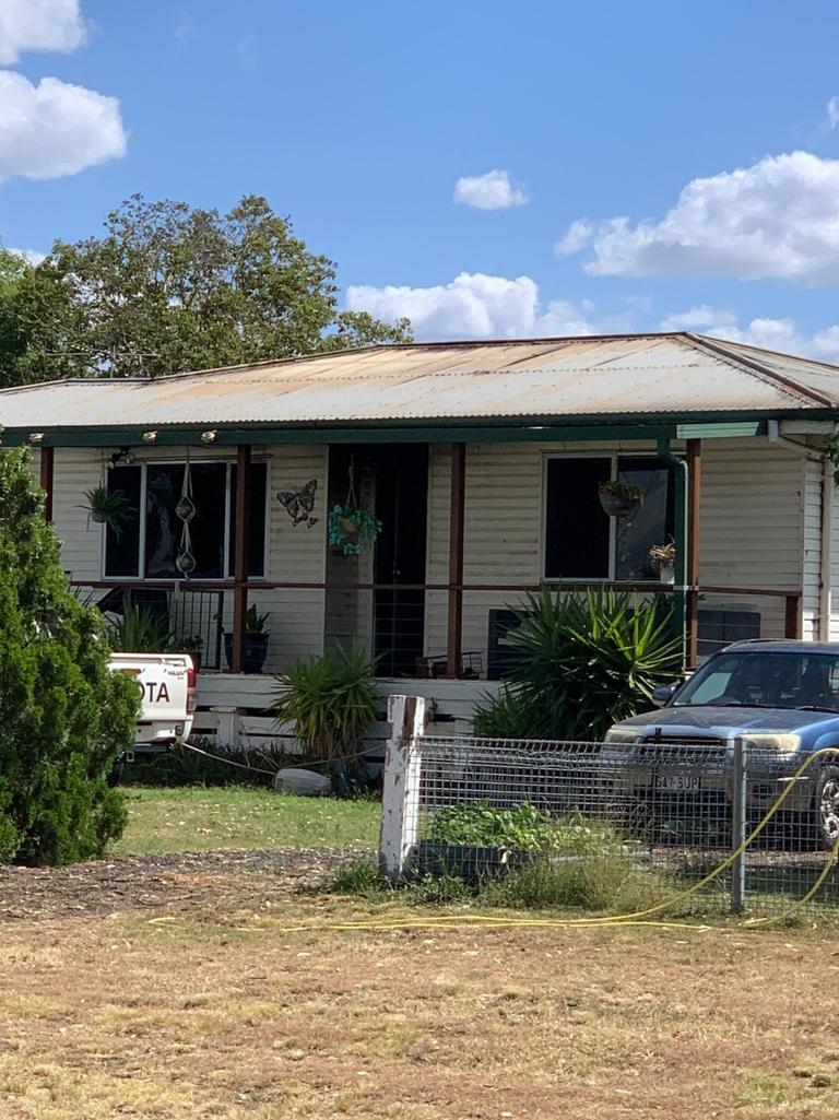 Queensland Fire and Emergency Services crews at the scene of a house fire in Dalby on December 21, 2022. Photo: Morgan Burley.