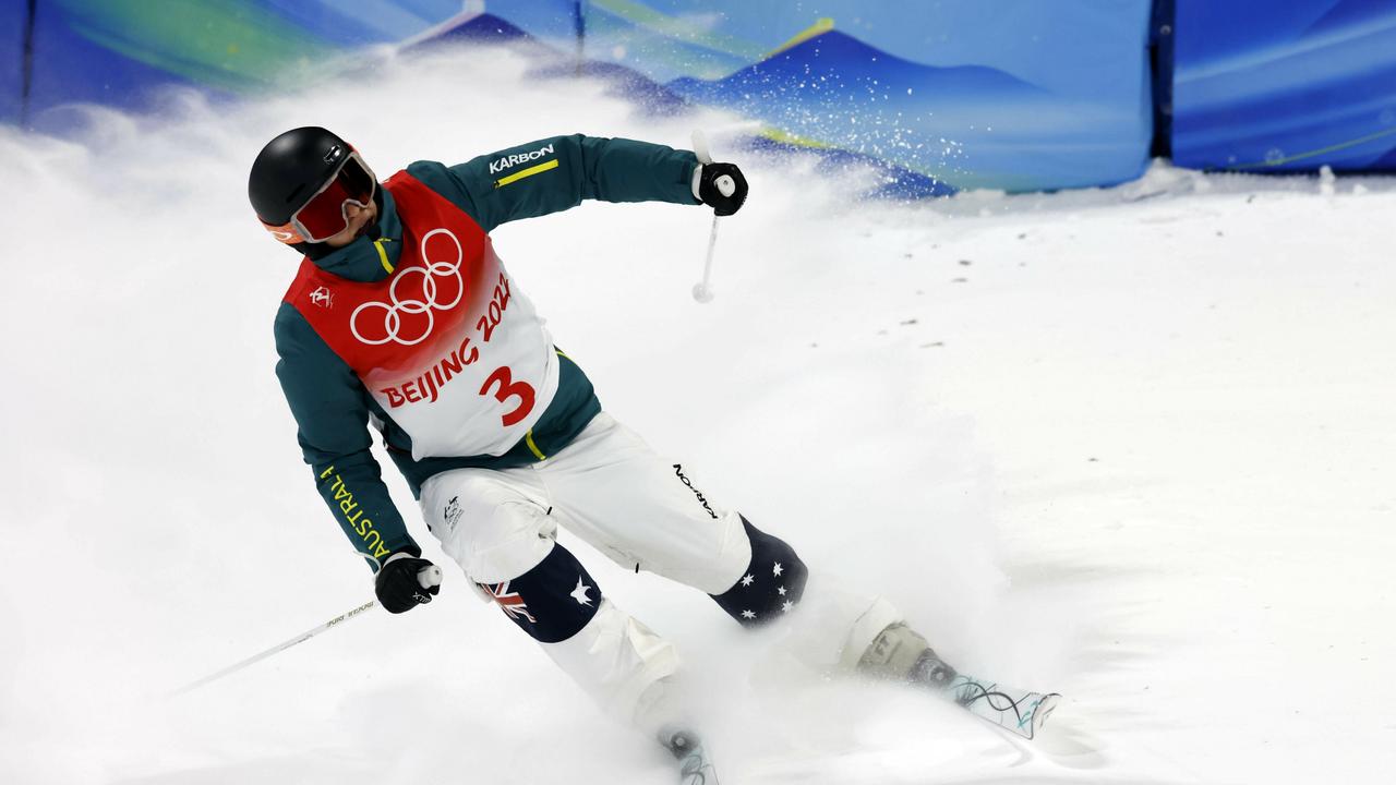 Snow-making machines are responsible for pretty much all the snow you see at the Beijing Winter Olympics. Picture: Christophe Pallot/Agence Zoom/Getty Images