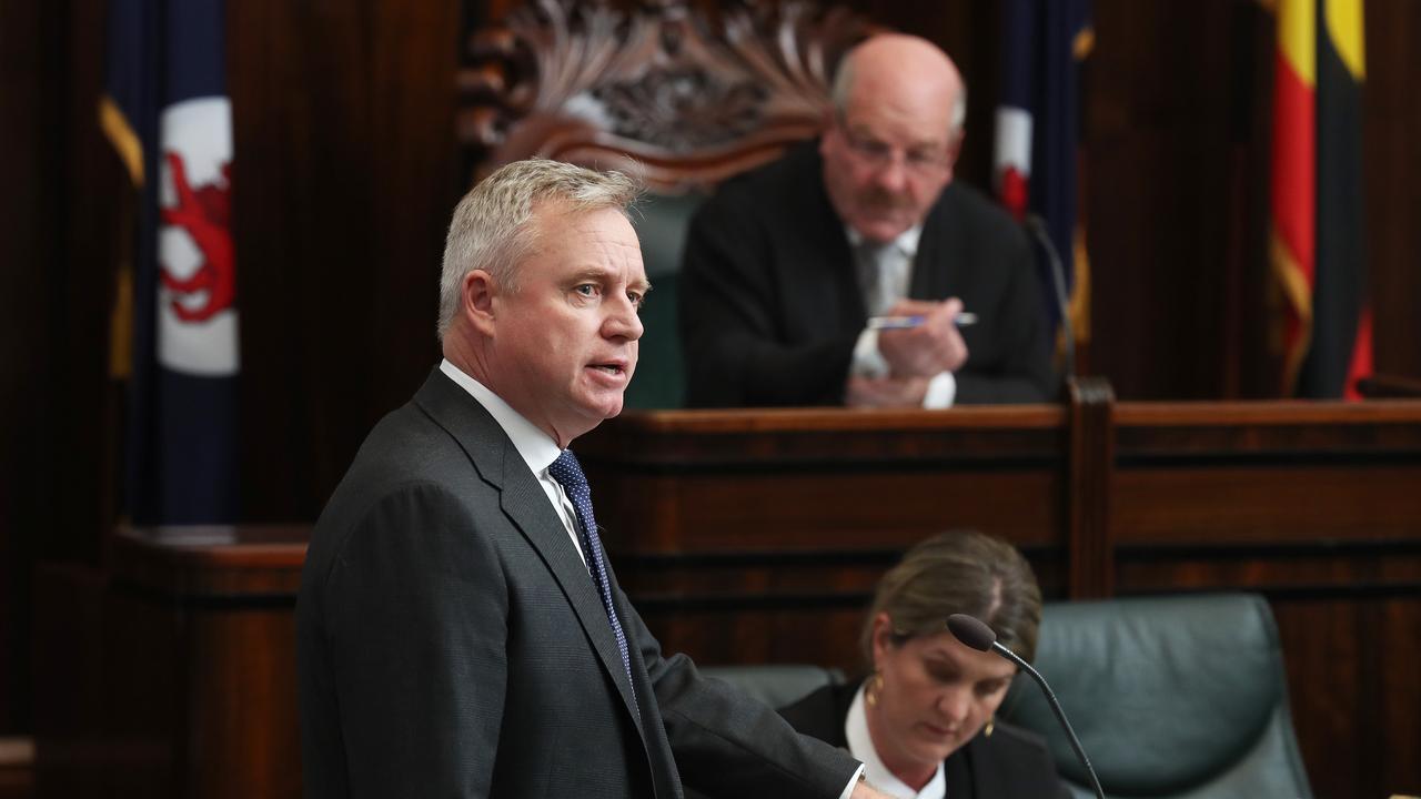 Premier Jeremy Rockliff. Question time in the Tasmanian parliament. Picture: Nikki Davis-Jones