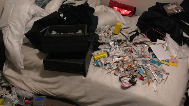 Items found at a residence in Cook ACT. Picture: ACT Policing