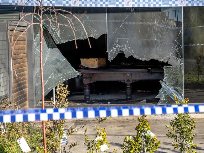 The QRoom in Thomastown was hit in an attempted arson attack early on Friday morning just a day before Sam Ã¢â¬ÅThe PunisherÃ¢â¬Â AbdulrahimÃ¢â¬â¢s nephew, Khoder is due to fight in a highly anticipated bout. Picture: Jake Nowakowski