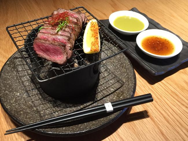 Wagyu striploin at Sake, photo - Jenifer Jagielski